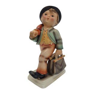 Goebel Merry Wanderer Hummel from 1950 7.25” Tall, Small Repair